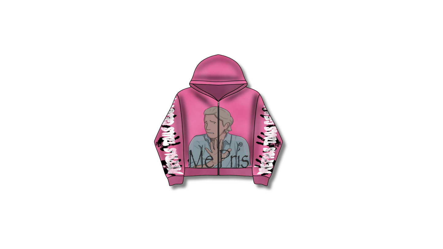 Pink No Contempt Zip Up